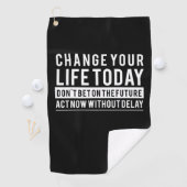 De cadeau van de verjaardag verandert je leven van golfhanddoek (Insitu)