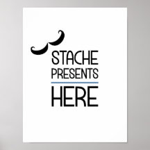 De Cadeaus van de Stache hier het Poster van het T