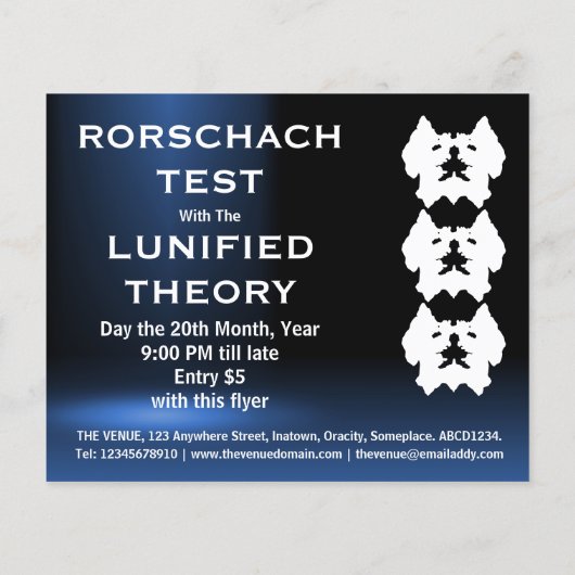 De Cadeaus van de Venue - Blauw Flyer (Achterkant)