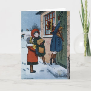 De Cadeaus van Kerstmis Feestdagen Kaart