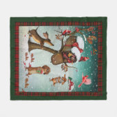 De cadeaus voor Dachshund-honden voor vrolijk kers Fleece Deken (Voorkant (Horizontaal))