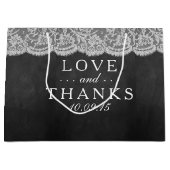 De cadeautassen van het Chalkboard en het Lace Wed Large Cadeautasje (Voorkant)