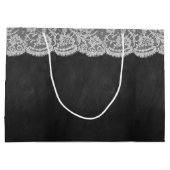De cadeautassen van het Chalkboard en het Lace Wed Large Cadeautasje (Achterkant)