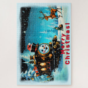 De cadeautrein - Kerstscène Legpuzzel