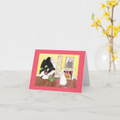 De cadeauuitwisseling kaart (Gele Bloem)