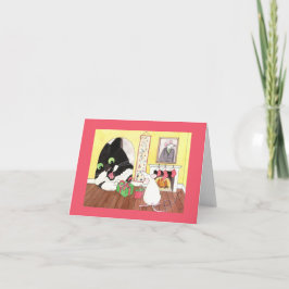De cadeauuitwisseling kaart