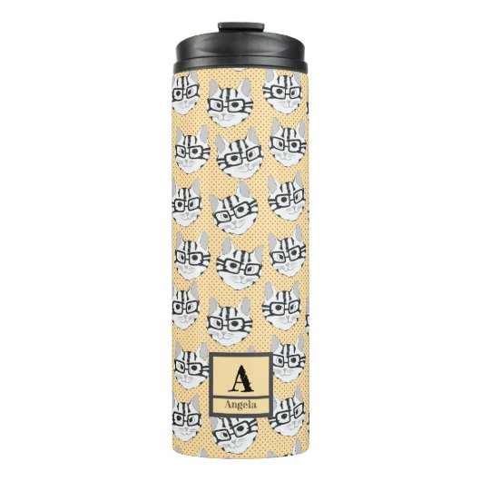 De Cadstudios Beige Thermosbeker (Voorkant)
