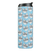 De Cadstudios Blauwe Thermosbeker (Gedraaid links)