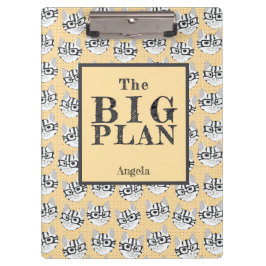 De Cadstudios The Big Plan Beige Klembord