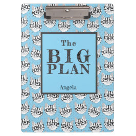 De Cadstudios The Big Plan Blauw Klembord