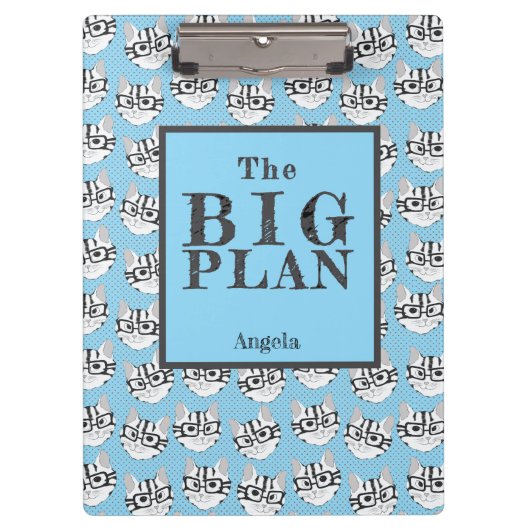 De Cadstudios The Big Plan Blauw Klembord (Voorkant)