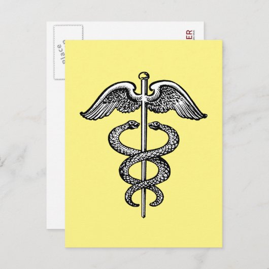 De Caduceus Briefkaart (Voorkant / Achterkant)