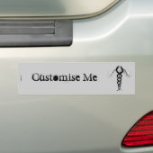 De Caduceus Bumpersticker (Op auto)