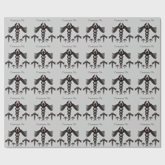 De Caduceus (ondergedompeld) Cadeaupapier (Vlak)