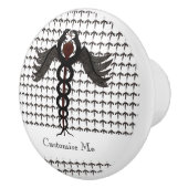 De Caduceus (ondergedompeld) Keramische Knop (Rechts)