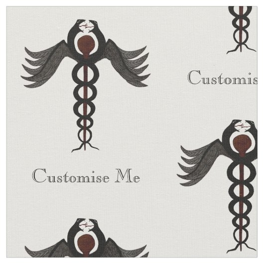 De Caduceus (ondergedompeld) Stof (Close Up)