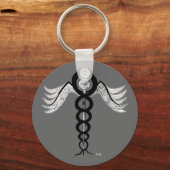 De Caduceus Sleutelhanger (Voorkant)