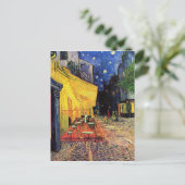 De Cafe Terrace in Arles in Night - van Gogh Briefkaart (Staand voorkant)