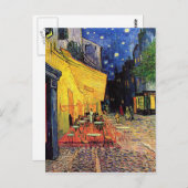 De Cafe Terrace in Arles in Night - van Gogh Briefkaart (Voorkant / Achterkant)