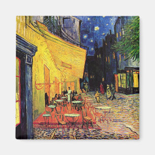 De Cafe Terrace in Arles in Night - van Gogh Magneet