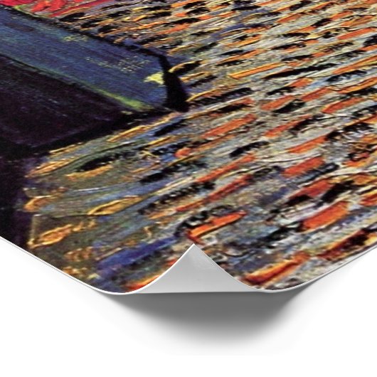 De Cafe Terrace in Arles in Night - van Gogh Poster (Hoek)