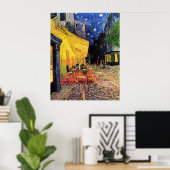 De Cafe Terrace in Arles in Night - van Gogh Poster (Thuiskantoor)