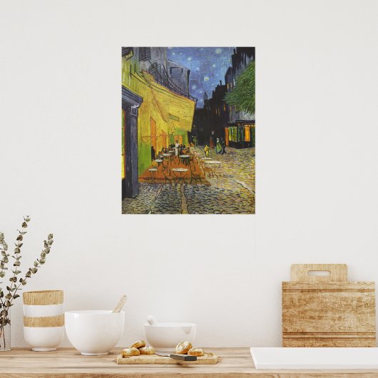 De Cafe Terrace op het Du-forum Poster (Keuken)