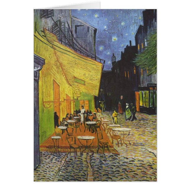 De Cafe Terrace 's nachts van Van Gogh (Voorkant)