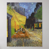 De Cafe Terrace 's nachts van Van Gogh