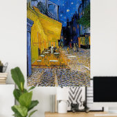 De Cafe Terrace van Vincent Van Gogh Poster (Thuiskantoor)