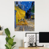 De Cafe Terrace van Vincent Van Gogh Poster (Thuiskantoor)