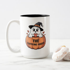 De cafeïne geest v2 tweekleurige koffiemok
