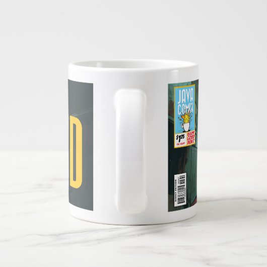 De cafeïne grote koffiekop (Achterkant)