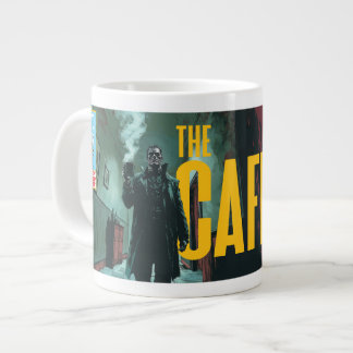 De cafeïne grote koffiekop