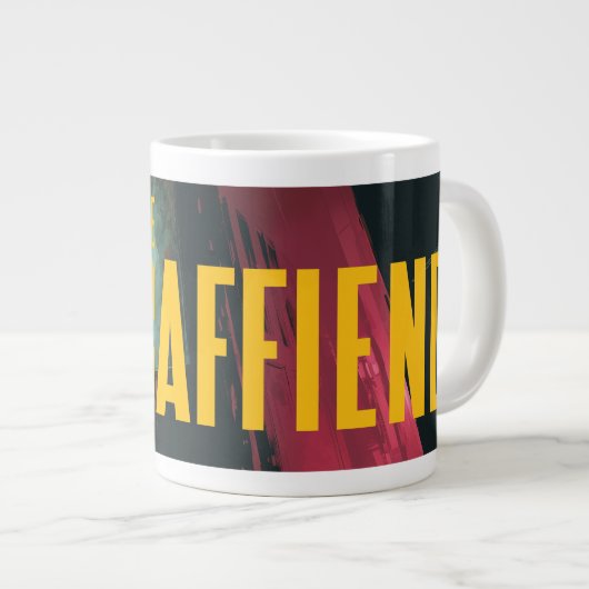 De cafeïne grote koffiekop (Voorkant rechts)