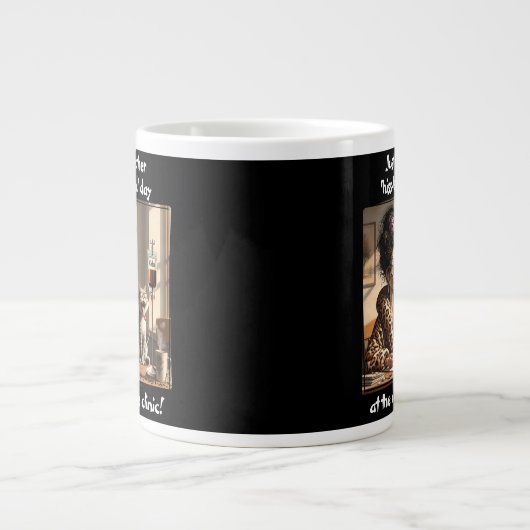 De cafeïne kliniek grote koffiekop (Voorkant)