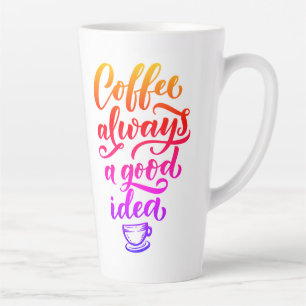 De cafeïnehoudende waarheid latte mok