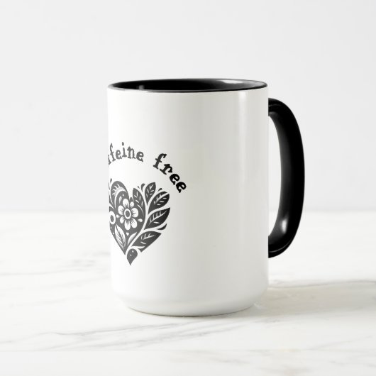 De cafeïnevrije mok (Voorkant rechts)