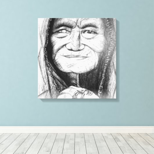 De Cailleach canvas print (Insitu (Houten vloer))