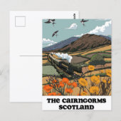 De Cairngorms Schotland Briefkaart (Voorkant / Achterkant)