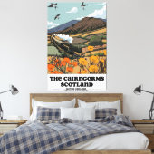 De Cairngorms Schotland Canvas Afdruk (Insitu (Slaapkamer))