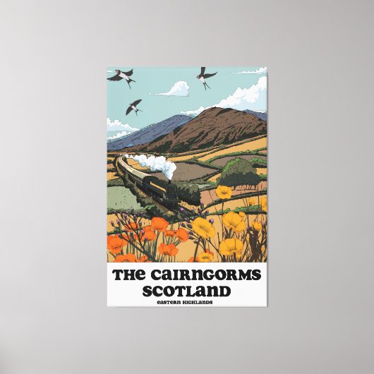 De Cairngorms Schotland Canvas Afdruk (Voorkant)