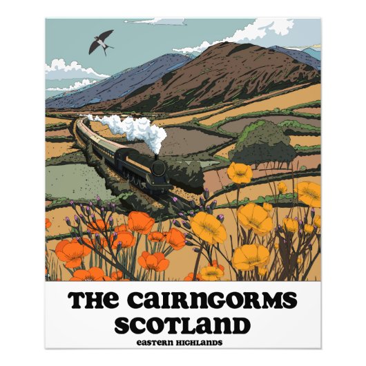 De Cairngorms Schotland Foto Afdruk (Voorkant)