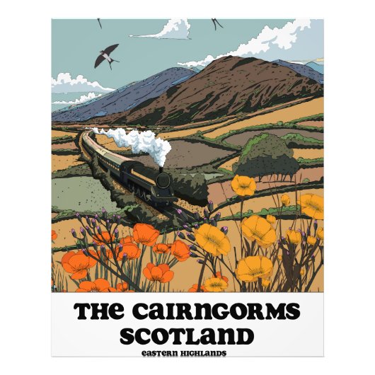 De Cairngorms Schotland Foto Afdruk (Voorkant)