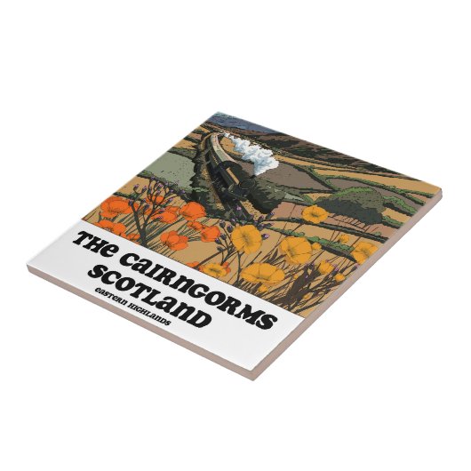 De Cairngorms Schotland Tegeltje (Zijkant)