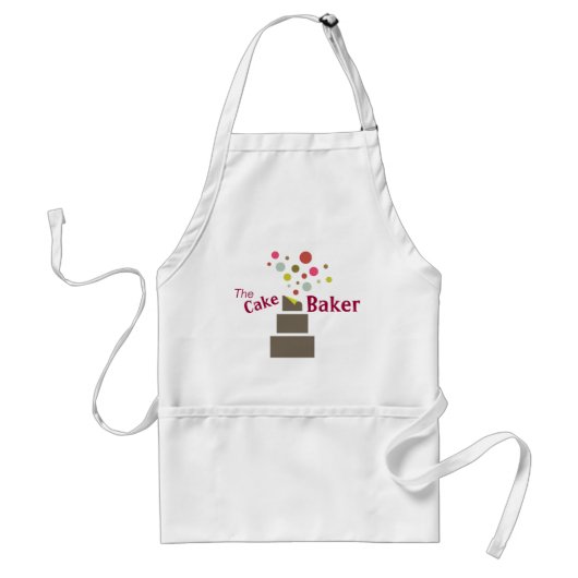 De Cake Baker Apron Standaard Schort (Voorkant)
