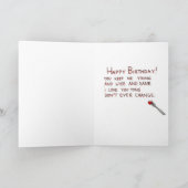 De Cake Card* van de verjaardag Kaart (Binnen)