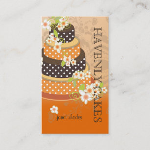 De Cake/de Bakkerij van het Huwelijk van de Visitekaartje