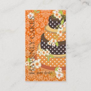 De Cake/de Bakkerij van het Huwelijk van de Visitekaartje