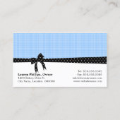 De cake knalt Blauw Visitekaartje (Achterkant)